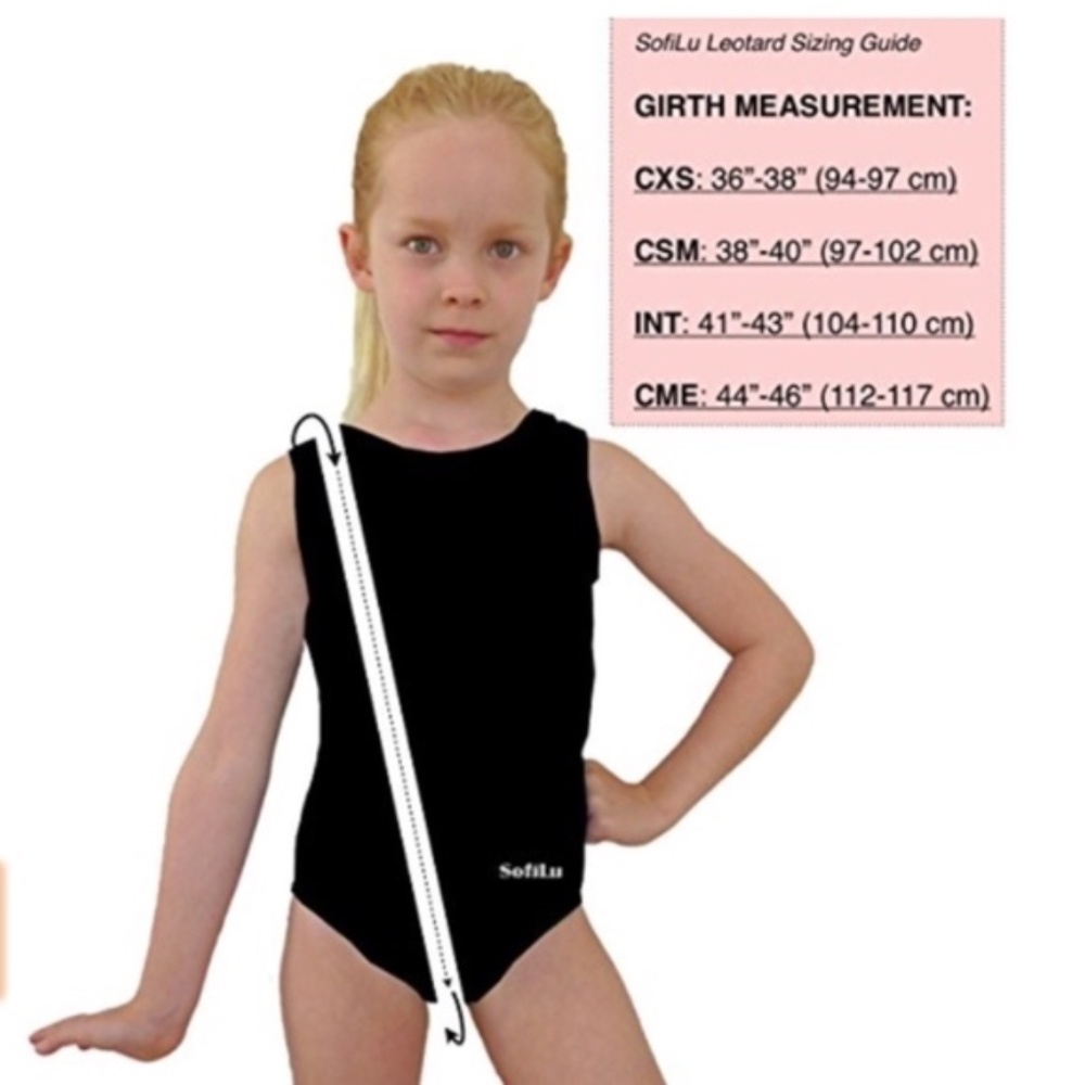 NEW!! Smart Stretch Girl Gymnastics Leotard - Pike - Picture 4 of 5